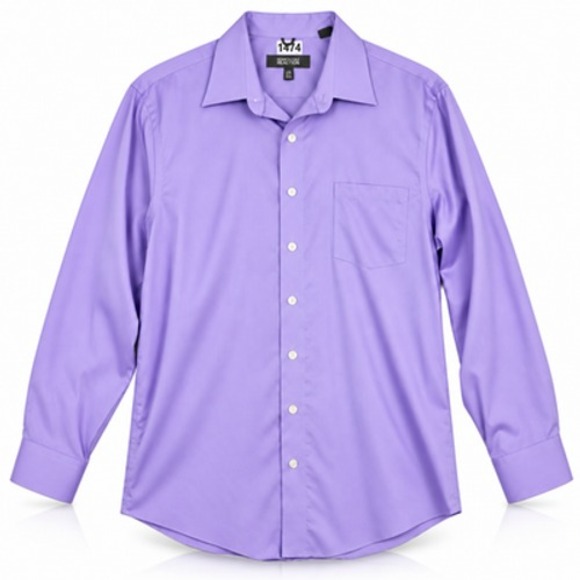 Kenneth Cole Reaction Other - Kenneth Cole Non Iron Dress Shirt Men L Purple